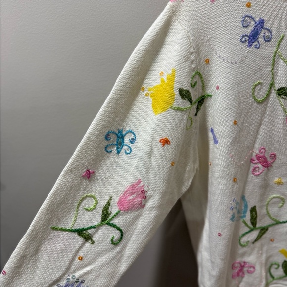 Vintage Susan Bristol floral sweater - Picture 2 of 8